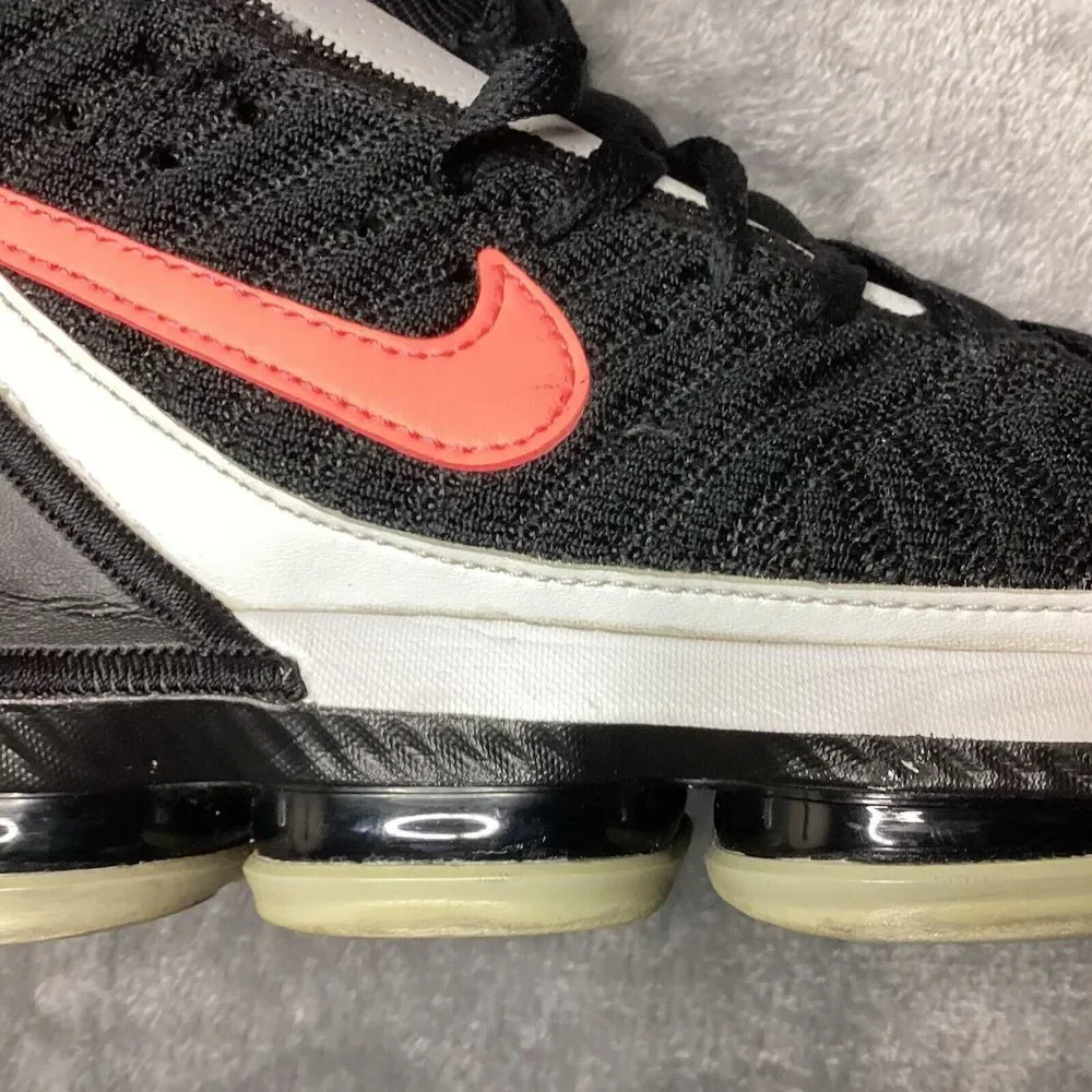 Nike Men's Black and Orange Athletic Shoes - Picture 7 of 16